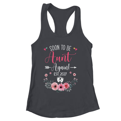 Soon To Be Aunt Again Est 2027 Mothers Day Shirt & Tank Top | siriusteestore