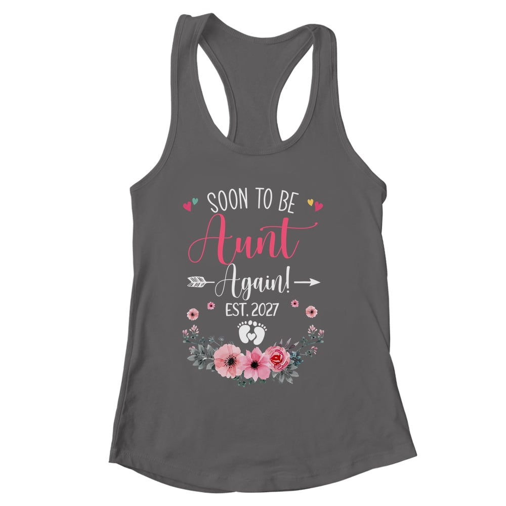 Soon To Be Aunt Again Est 2027 Mothers Day Shirt & Tank Top | siriusteestore