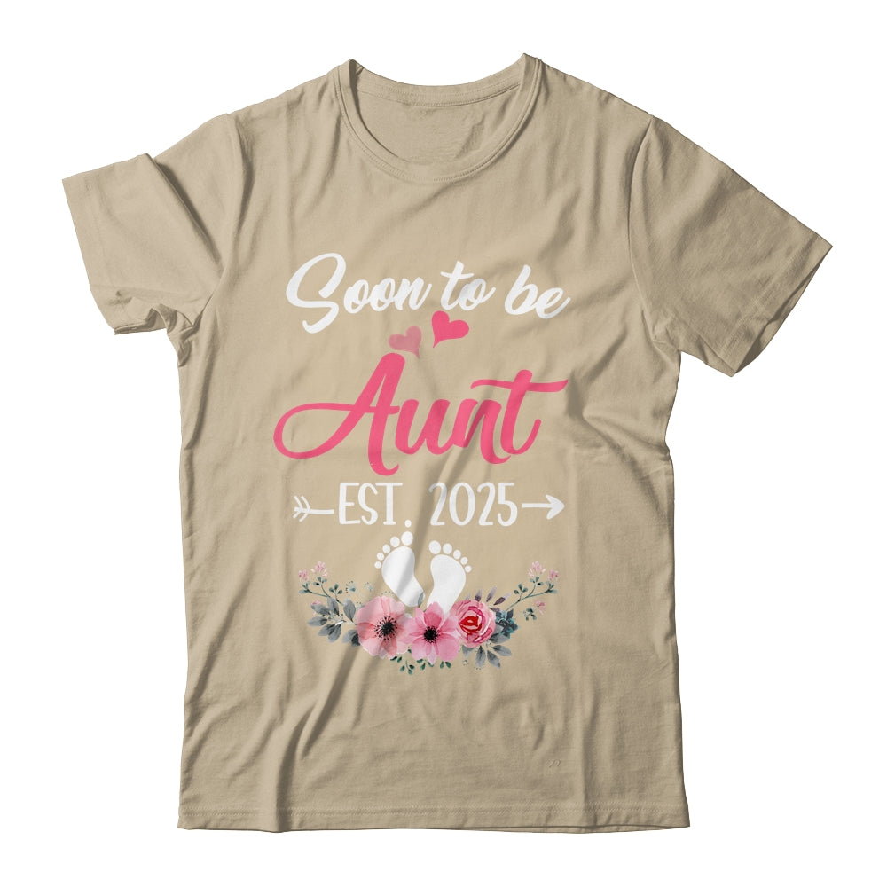 Soon To Be Aunt Est 2025 Mothers Day First Time Aunt Shirt & Tank Top | siriusteestore