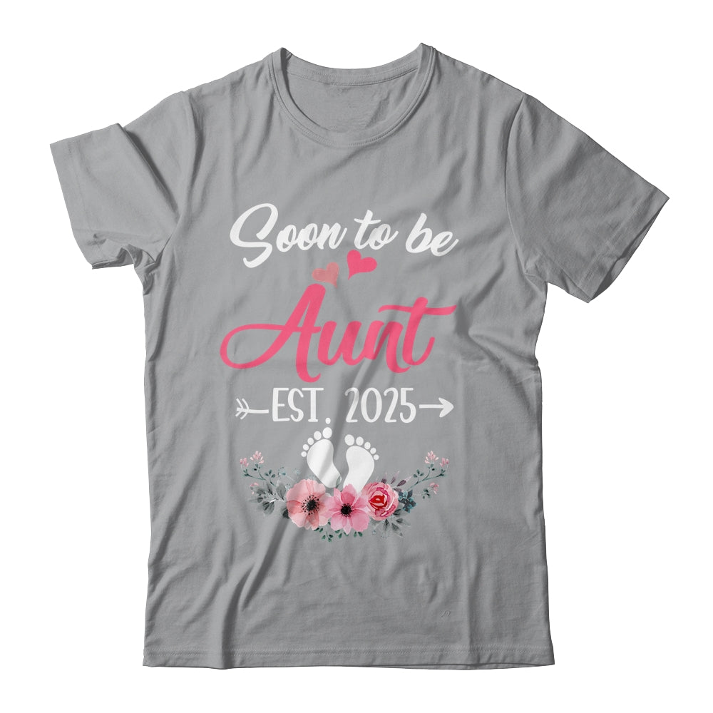 Soon To Be Aunt Est 2025 Mothers Day First Time Aunt Shirt & Tank Top | siriusteestore