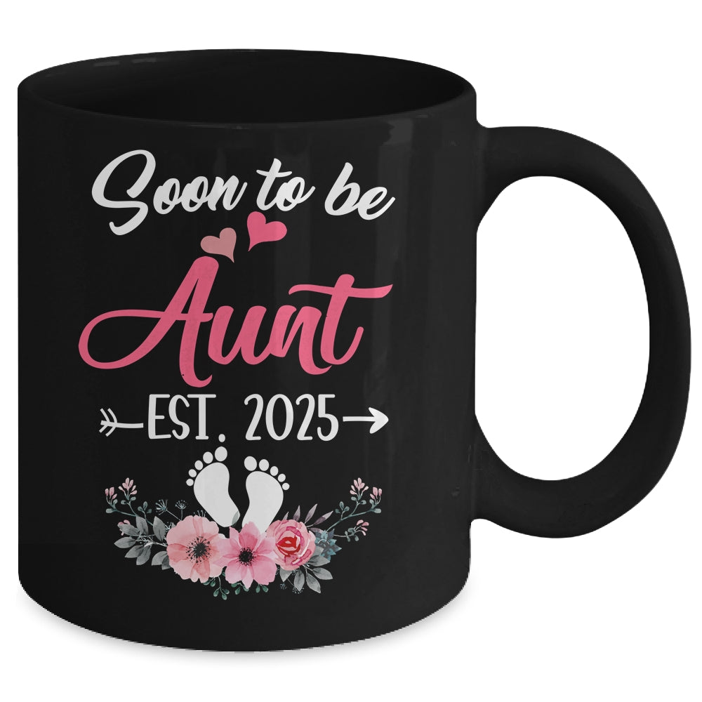 Soon To Be Aunt Est 2025 Mothers Day First Time Aunt Mug | siriusteestore