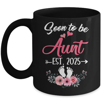 Soon To Be Aunt Est 2025 Mothers Day First Time Aunt Mug | siriusteestore