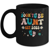 Soon To Be Aunt Est 2025 Pregnancy Announcement Groovy Mug | siriusteestore