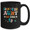 Soon To Be Aunt Est 2025 Pregnancy Announcement Groovy Mug | siriusteestore