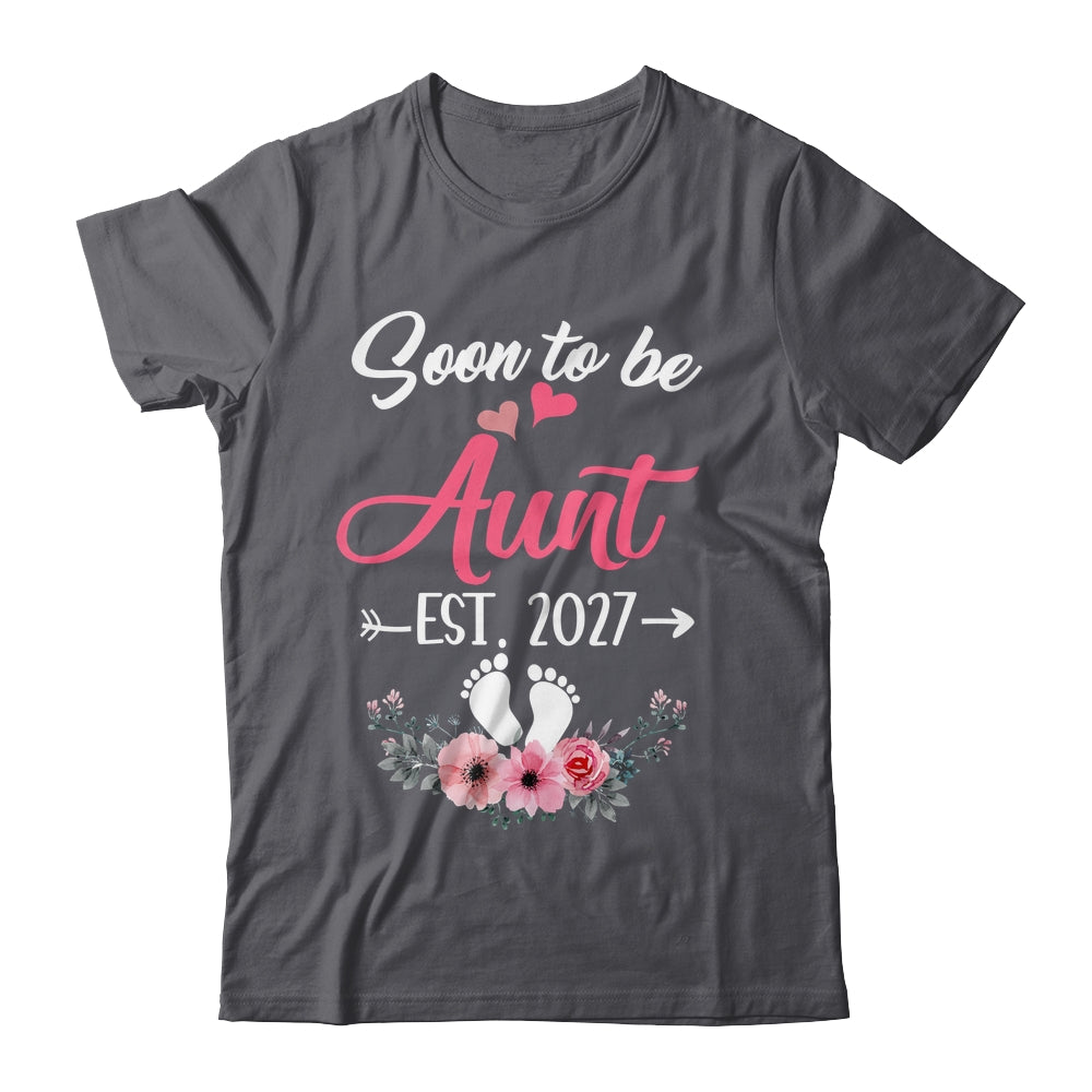 Soon To Be Aunt Est 2027 Mothers Day First Time Aunt Shirt & Tank Top | siriusteestore