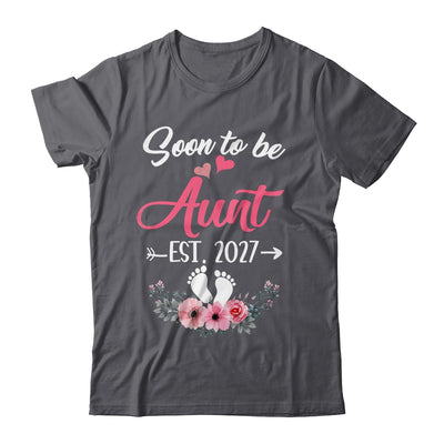 Soon To Be Aunt Est 2027 Mothers Day First Time Aunt Shirt & Tank Top | siriusteestore