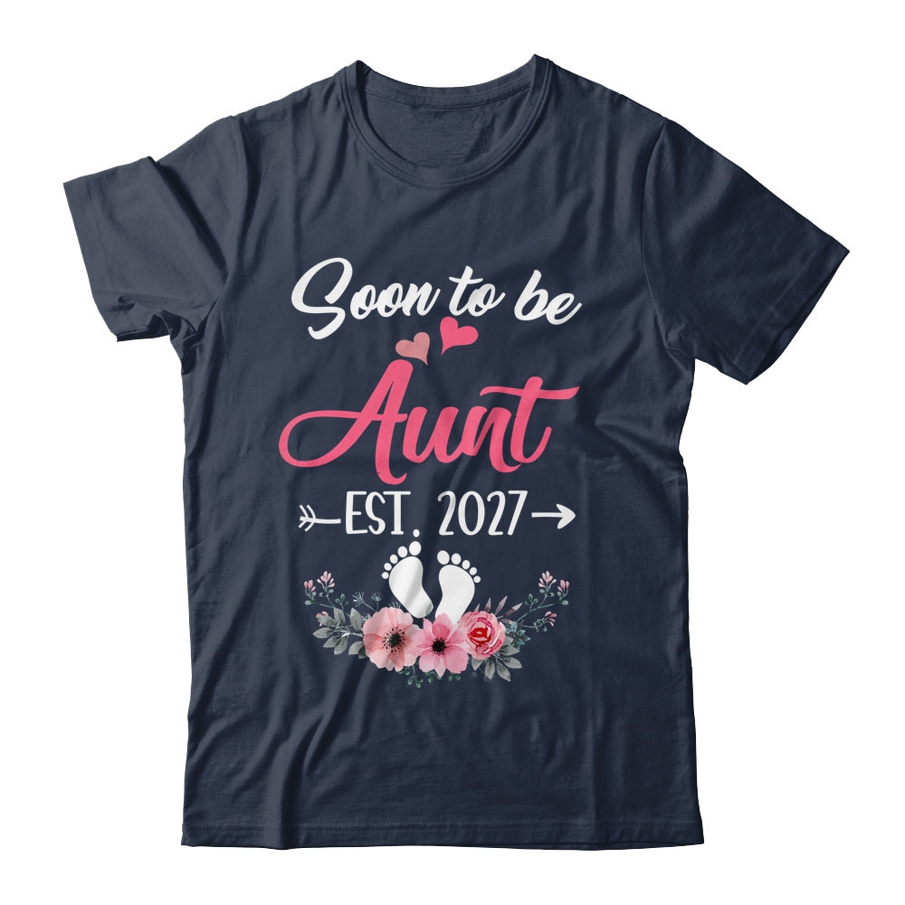 Soon To Be Aunt Est 2027 Mothers Day First Time Aunt Shirt & Tank Top | siriusteestore