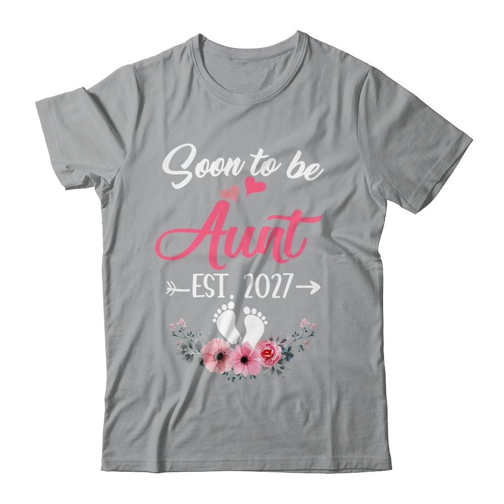 Soon To Be Aunt Est 2027 Mothers Day First Time Aunt Shirt & Tank Top | siriusteestore