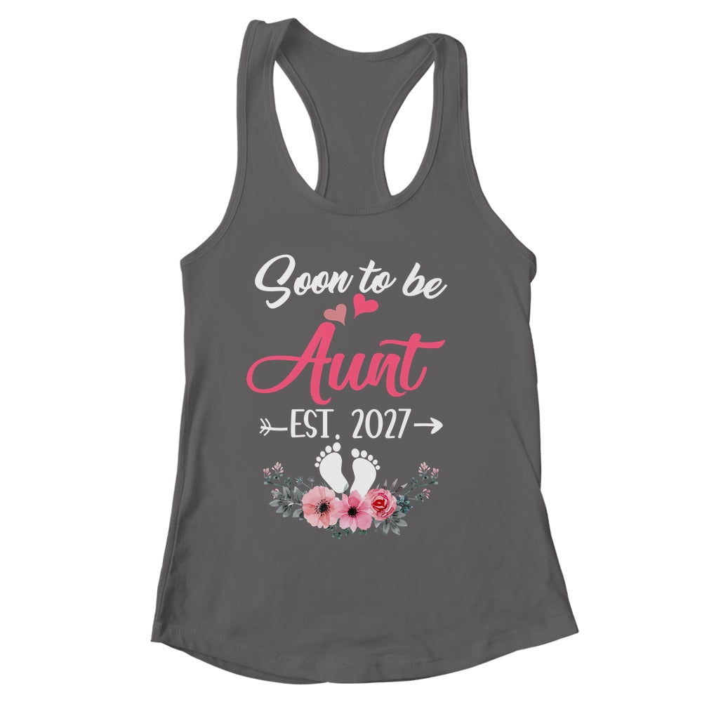 Soon To Be Aunt Est 2027 Mothers Day First Time Aunt Shirt & Tank Top | siriusteestore