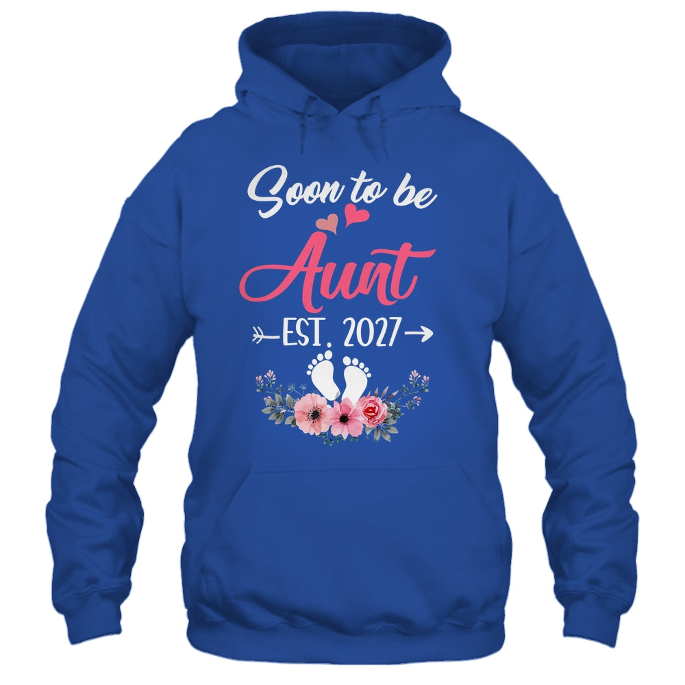 Soon To Be Aunt Est 2027 Mothers Day First Time Aunt Shirt & Tank Top | siriusteestore