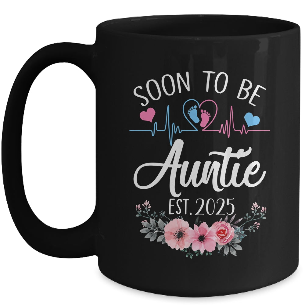 Soon To Be Auntie 2025 First Time Pregnancy Announcement Mug | siriusteestore