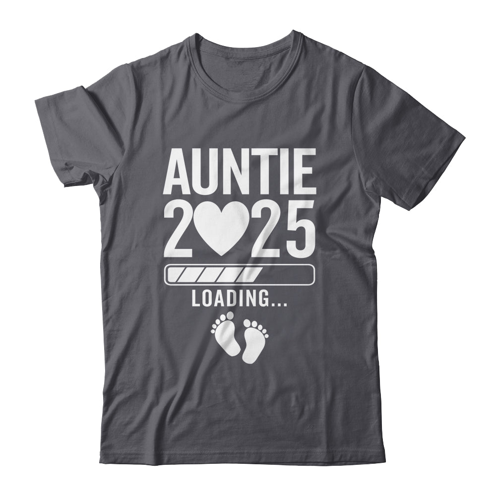 Soon To Be Auntie 2025 Pregnancy Announcement Loading Shirt & Tank Top | siriusteestore