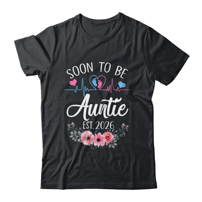 Soon To Be Auntie 2026 First Time Pregnancy Announcement Shirt & Tank Top | siriusteestore