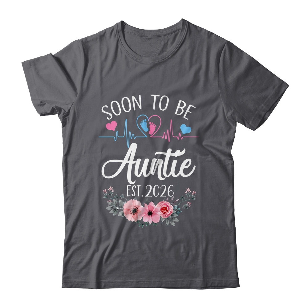 Soon To Be Auntie 2026 First Time Pregnancy Announcement Shirt & Tank Top | siriusteestore