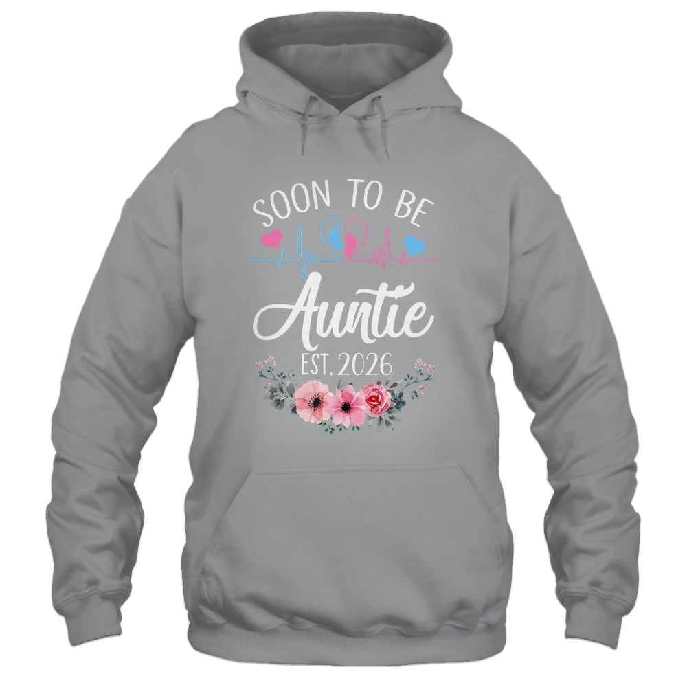 Soon To Be Auntie 2026 First Time Pregnancy Announcement Shirt & Tank Top | siriusteestore