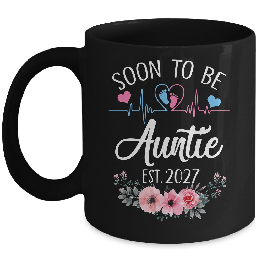 Soon To Be Auntie 2027 First Time Pregnancy Announcement Mug | siriusteestore