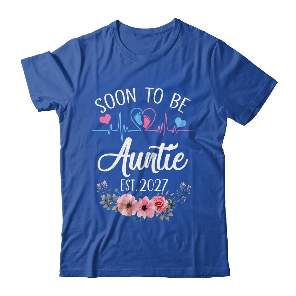 Soon To Be Auntie 2027 First Time Pregnancy Announcement Shirt & Tank Top | siriusteestore
