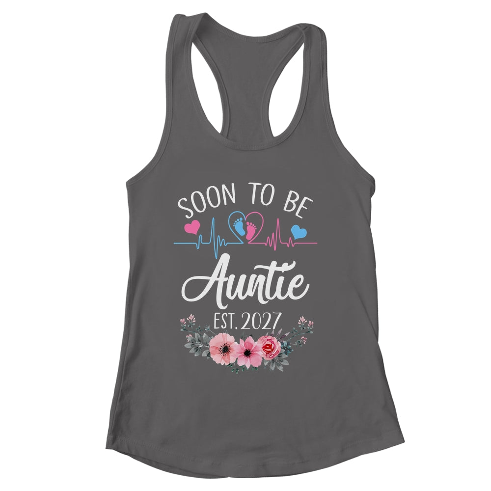 Soon To Be Auntie 2027 First Time Pregnancy Announcement Shirt & Tank Top | siriusteestore