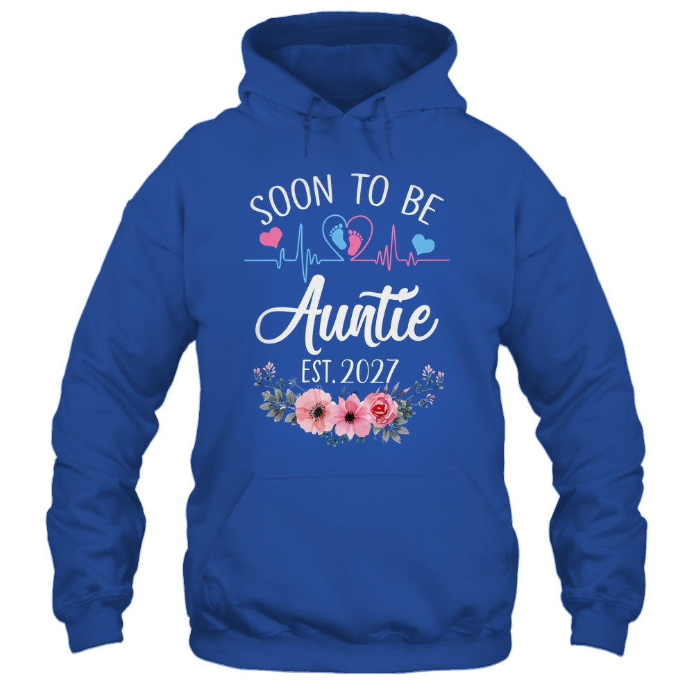 Soon To Be Auntie 2027 First Time Pregnancy Announcement Shirt & Tank Top | siriusteestore