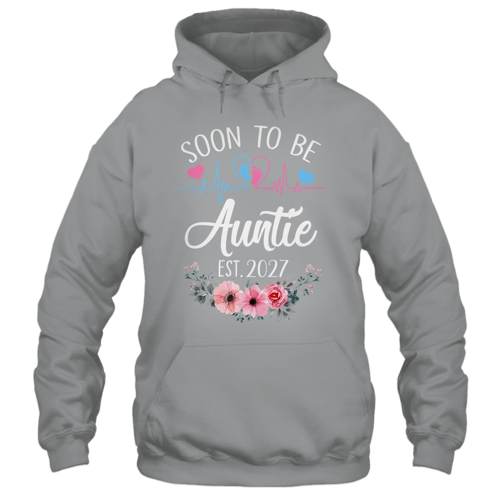 Soon To Be Auntie 2027 First Time Pregnancy Announcement Shirt & Tank Top | siriusteestore