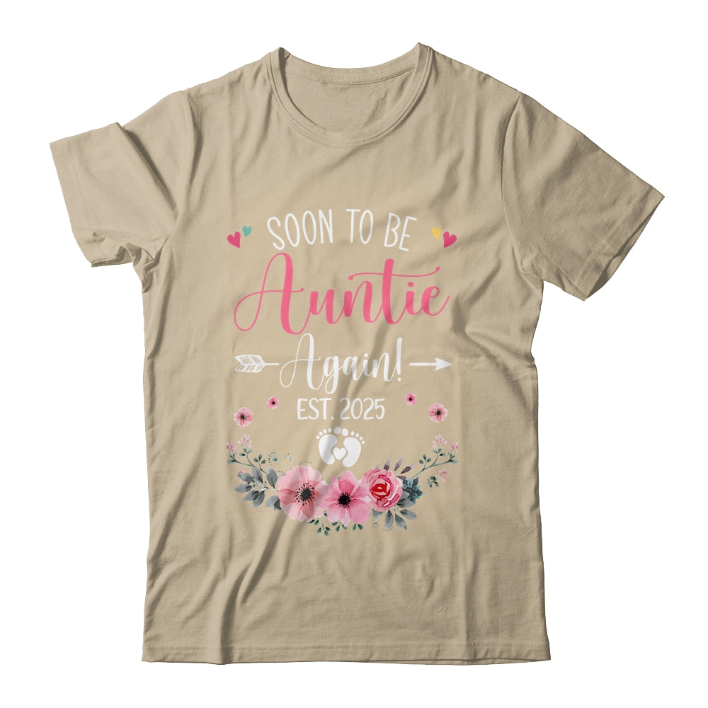 Soon To Be Auntie Again Est 2025 Mothers Day Shirt & Tank Top | siriusteestore