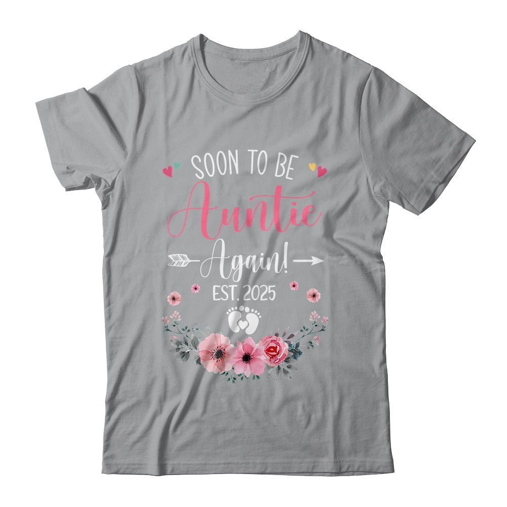 Soon To Be Auntie Again Est 2025 Mothers Day Shirt & Tank Top | siriusteestore