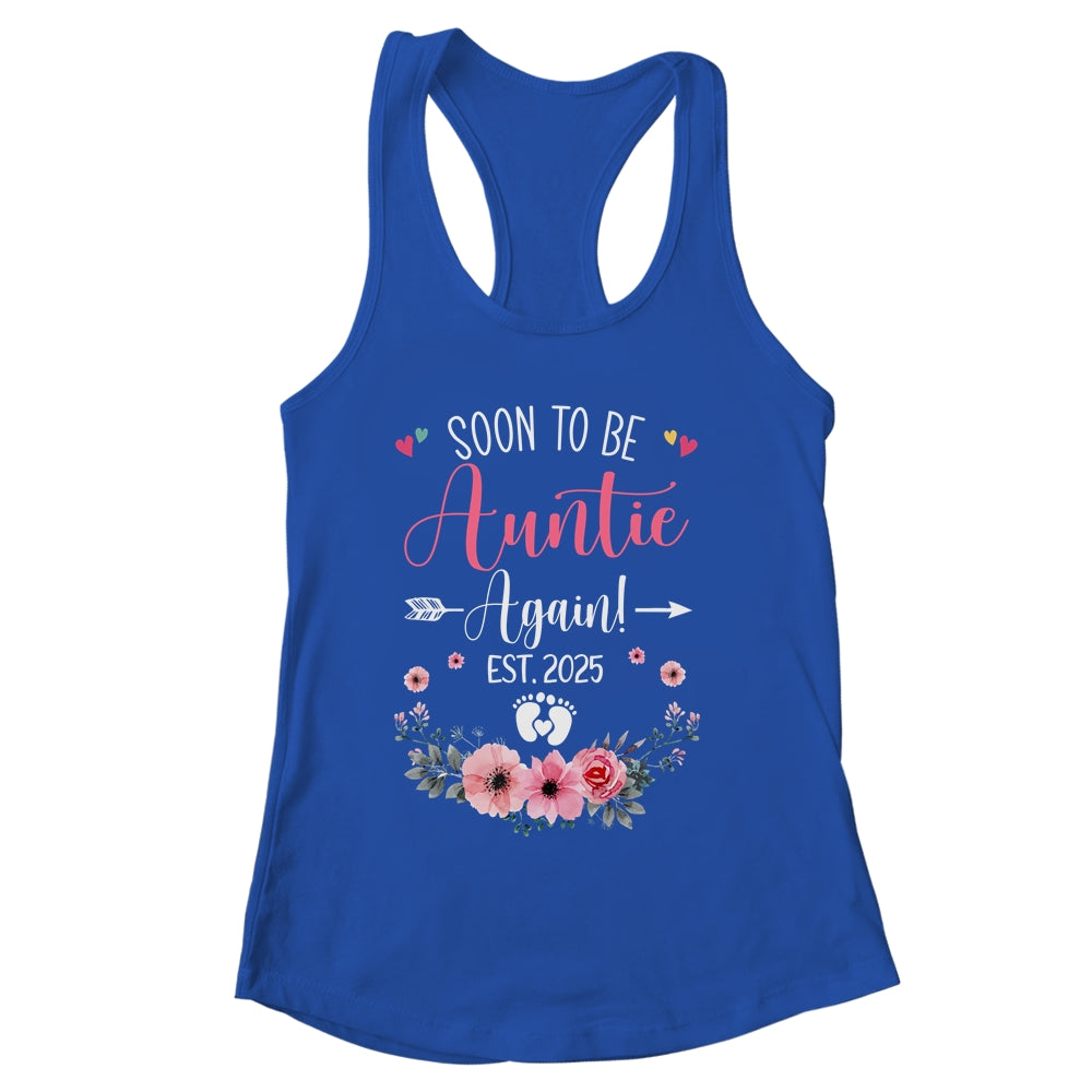 Soon To Be Auntie Again Est 2025 Mothers Day Shirt & Tank Top | siriusteestore