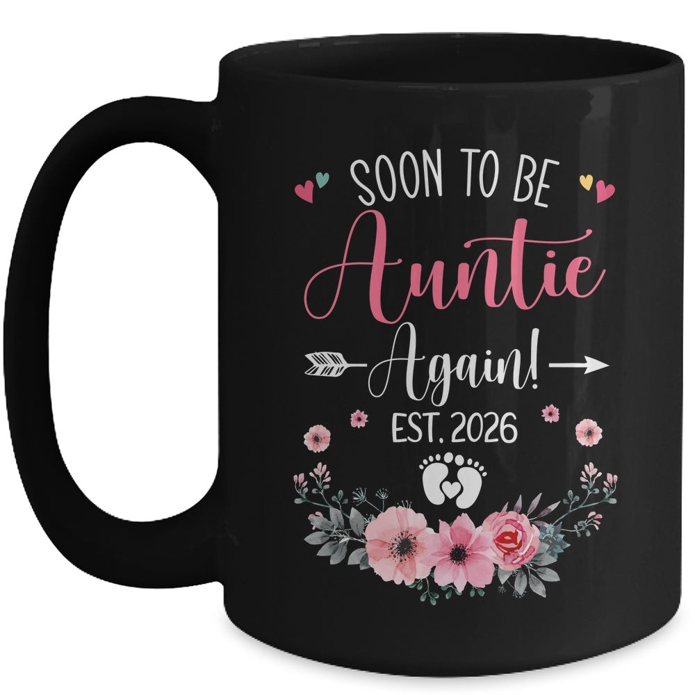 Soon To Be Auntie Again Est 2026 Mothers Day Mug | siriusteestore