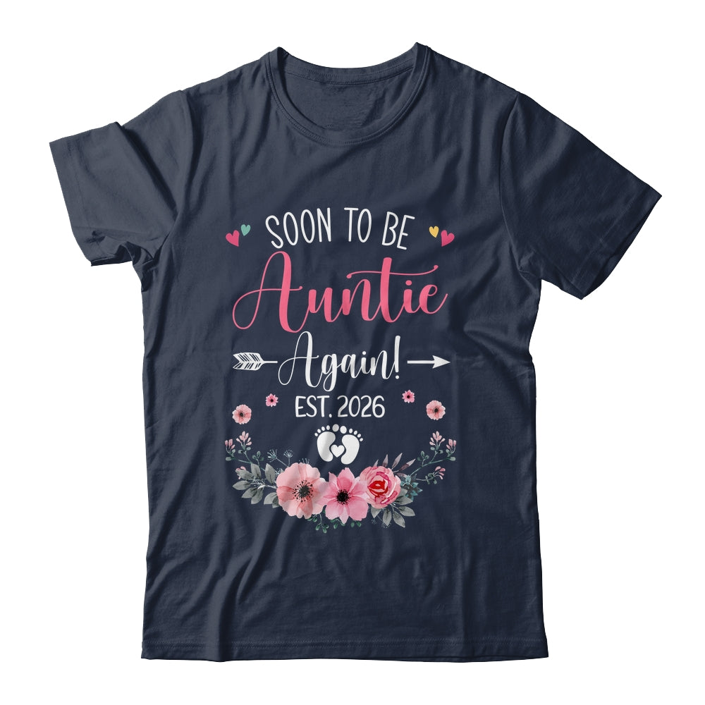 Soon To Be Auntie Again Est 2026 Mothers Day Shirt & Tank Top | siriusteestore