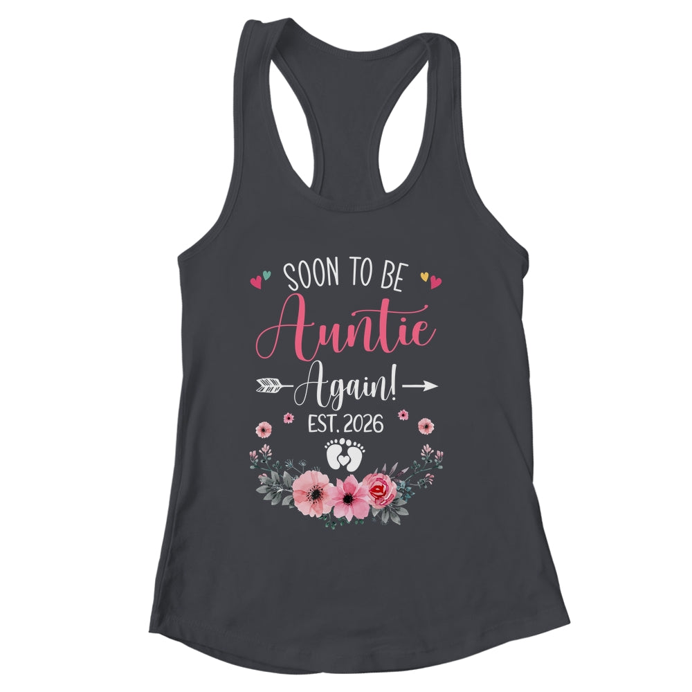 Soon To Be Auntie Again Est 2026 Mothers Day Shirt & Tank Top | siriusteestore