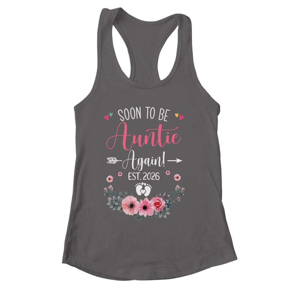 Soon To Be Auntie Again Est 2026 Mothers Day Shirt & Tank Top | siriusteestore