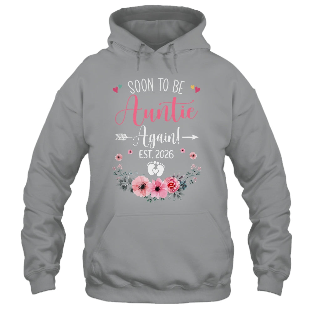 Soon To Be Auntie Again Est 2026 Mothers Day Shirt & Tank Top | siriusteestore