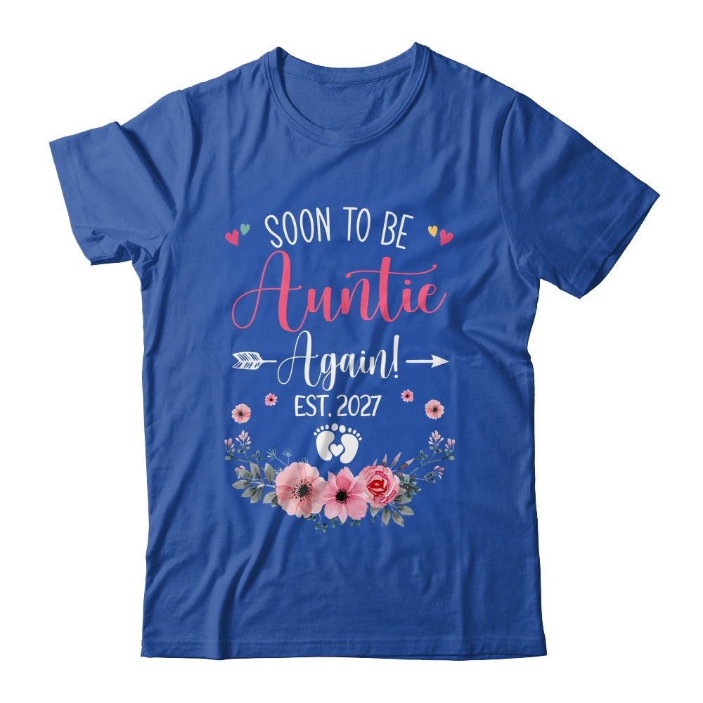 Soon To Be Auntie Again Est 2027 Mothers Day Shirt & Tank Top | siriusteestore