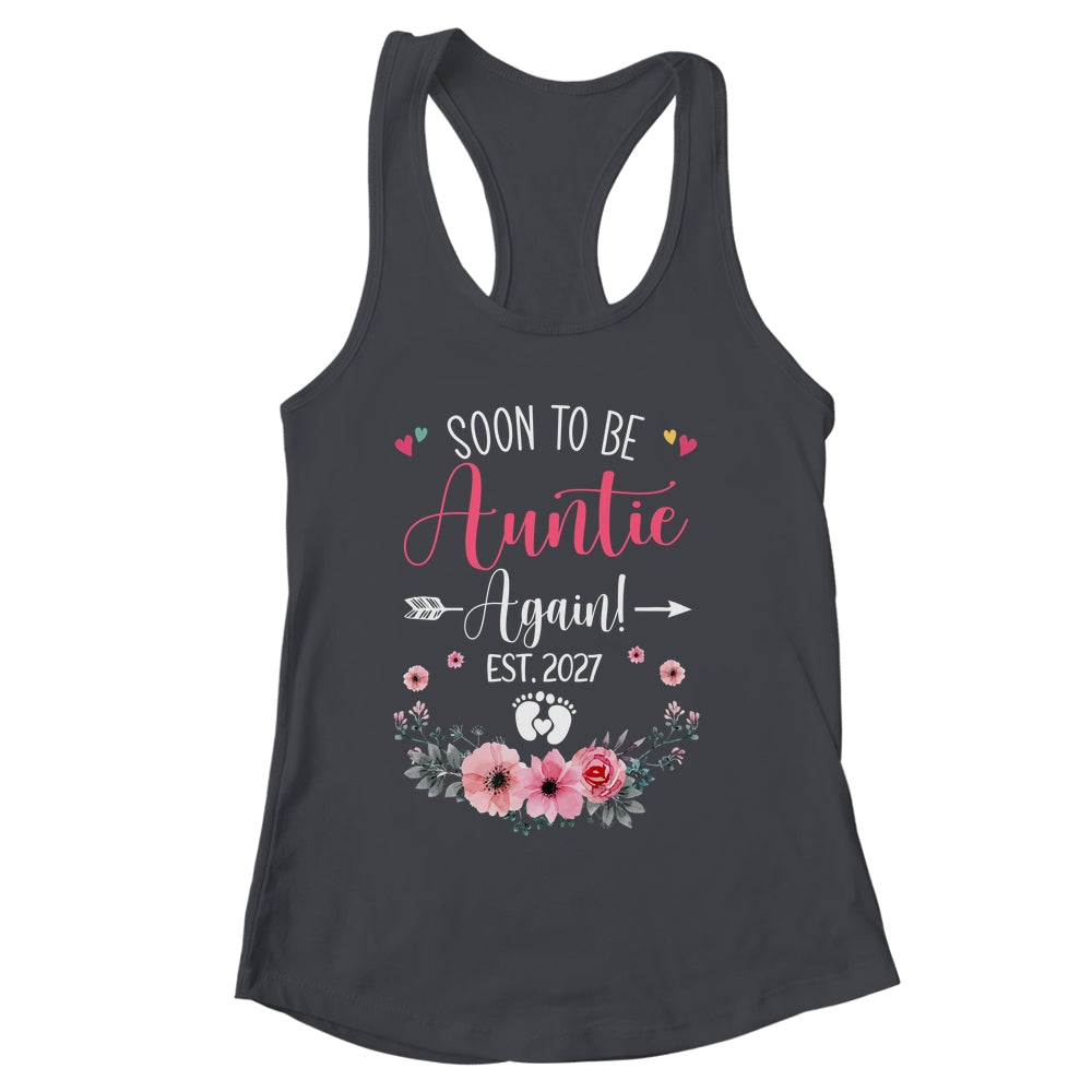 Soon To Be Auntie Again Est 2027 Mothers Day Shirt & Tank Top | siriusteestore