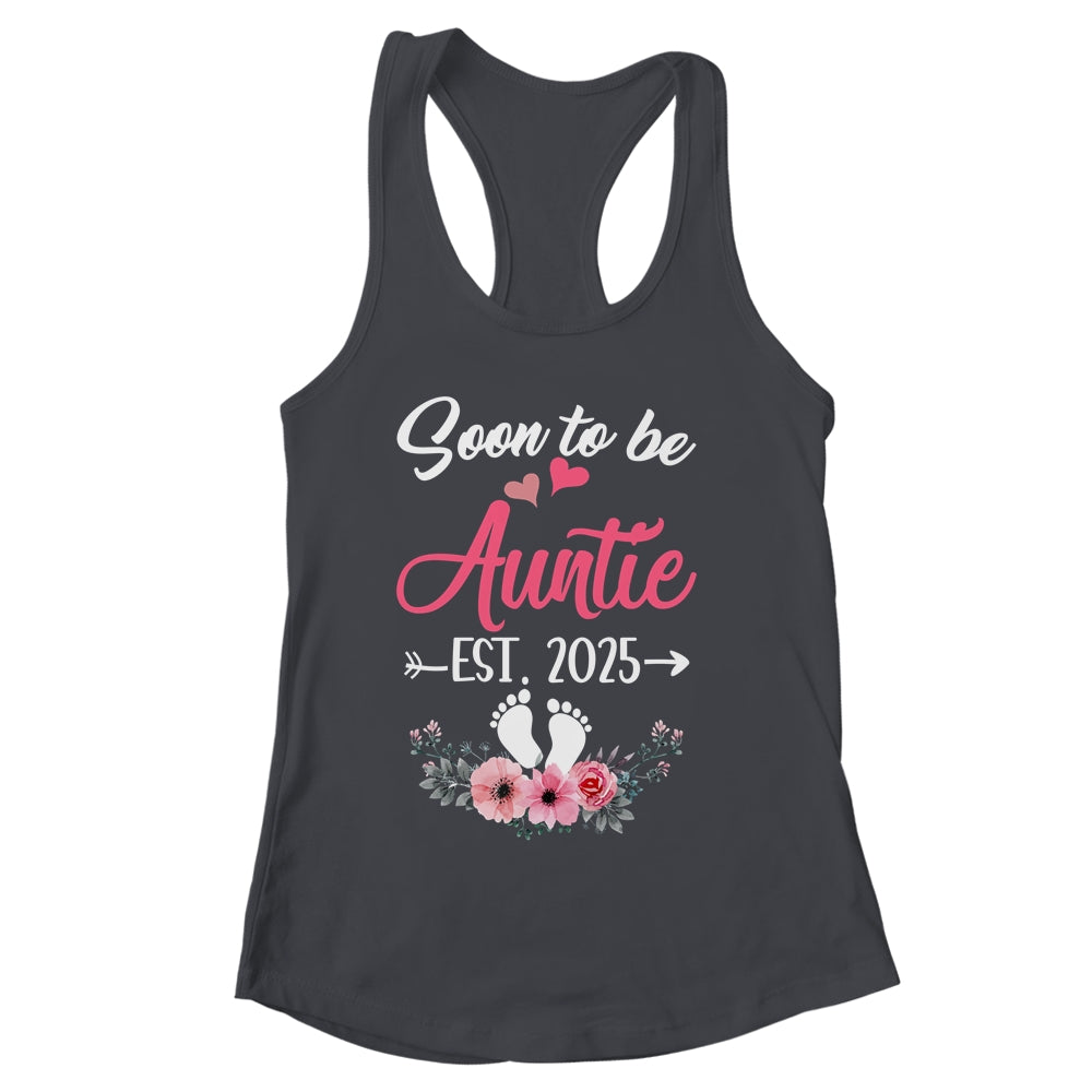 Soon To Be Auntie Est 2025 Mothers Day First Time Auntie Shirt & Tank Top | siriusteestore