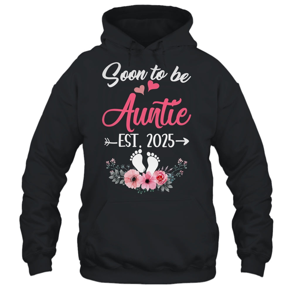 Soon To Be Auntie Est 2025 Mothers Day First Time Auntie Shirt & Tank Top | siriusteestore