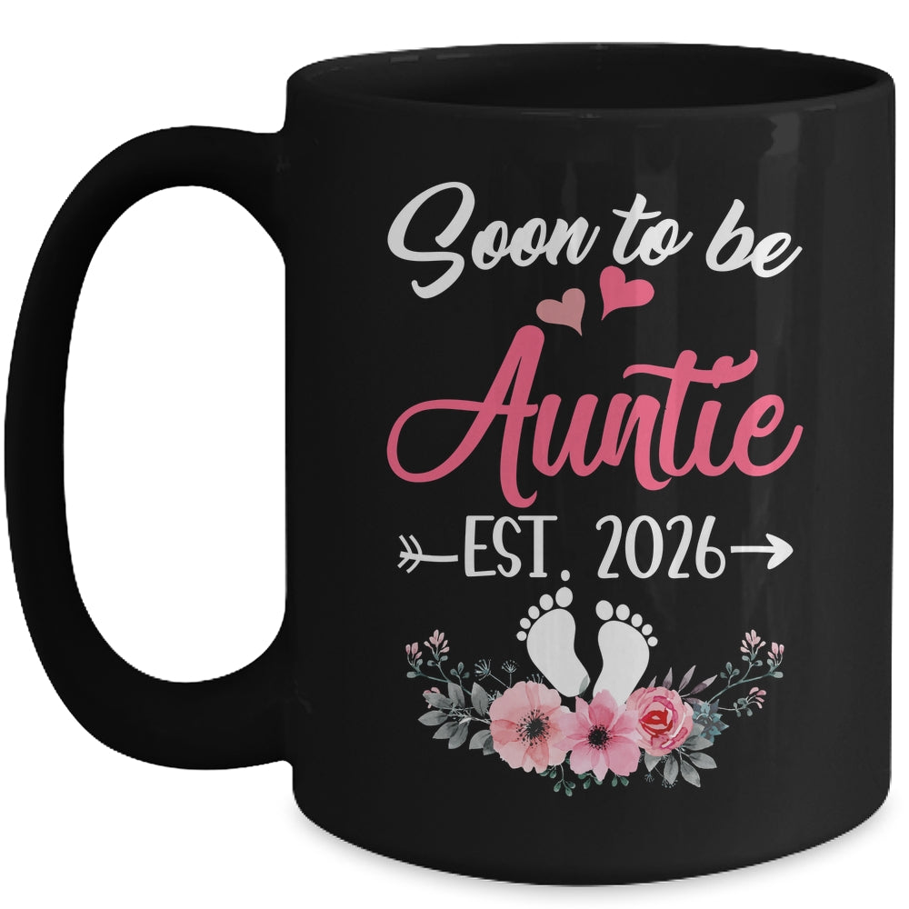 Soon To Be Auntie Est 2026 Mothers Day First Time Auntie Mug | siriusteestore