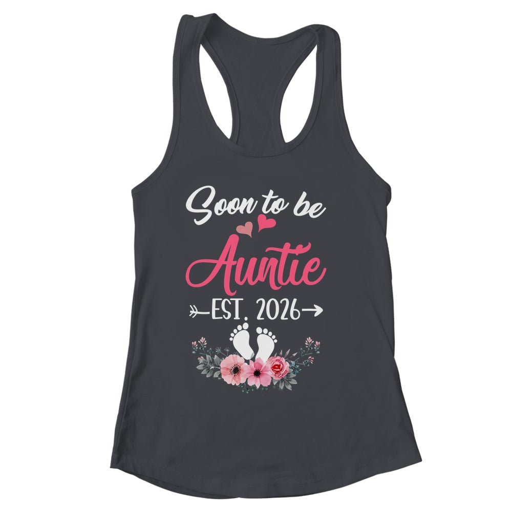 Soon To Be Auntie Est 2026 Mothers Day First Time Auntie Shirt & Tank Top | siriusteestore