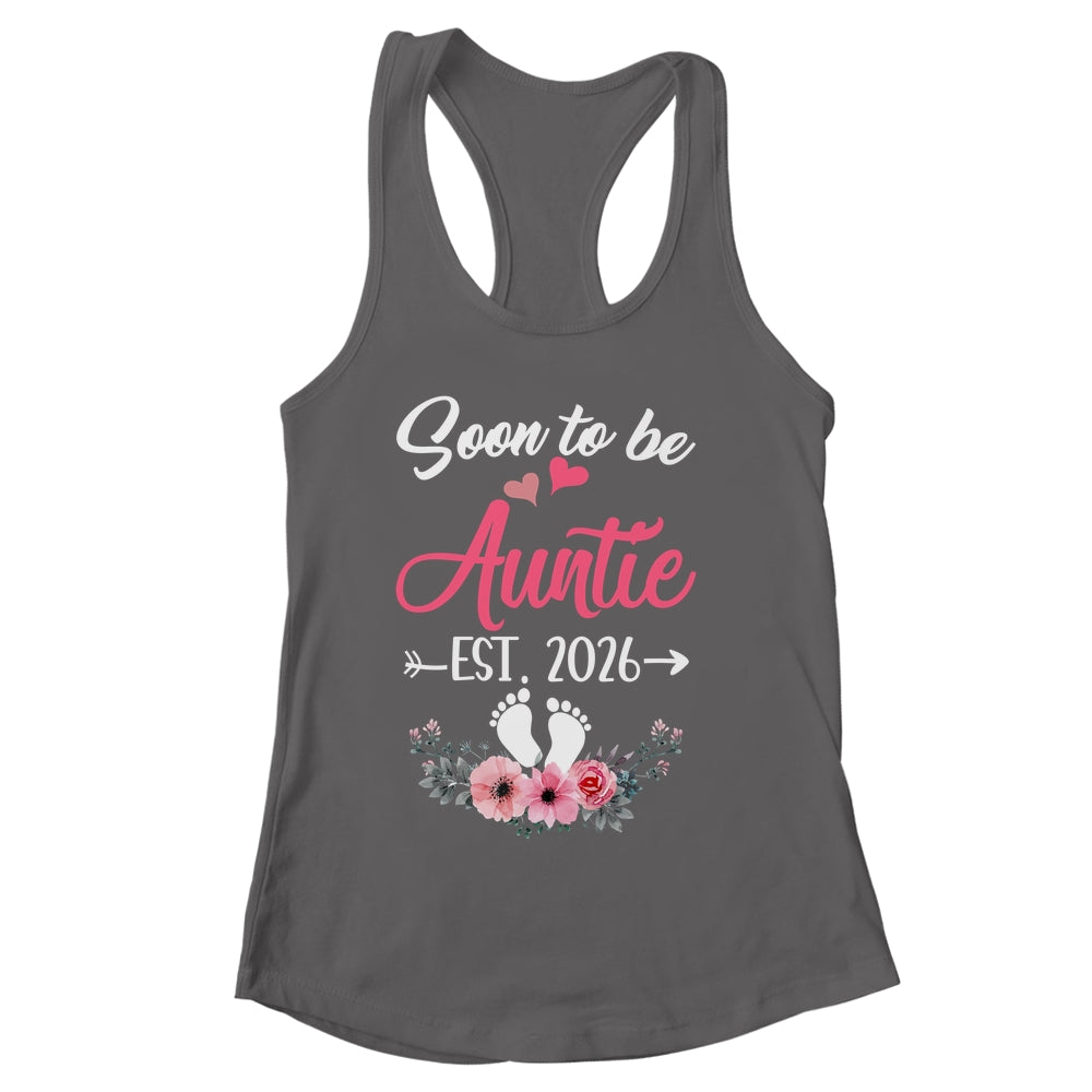 Soon To Be Auntie Est 2026 Mothers Day First Time Auntie Shirt & Tank Top | siriusteestore