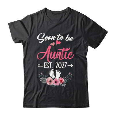 Soon To Be Auntie Est 2027 Mothers Day First Time Auntie Shirt & Tank Top | siriusteestore
