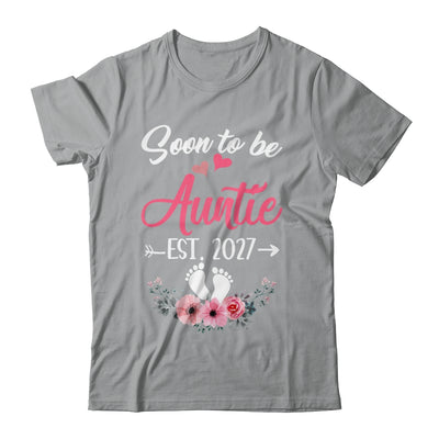 Soon To Be Auntie Est 2027 Mothers Day First Time Auntie Shirt & Tank Top | siriusteestore