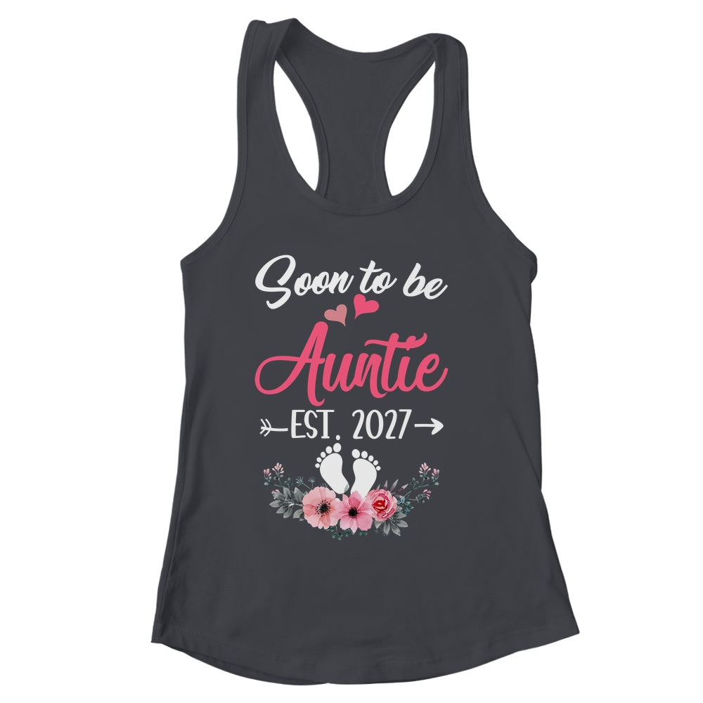 Soon To Be Auntie Est 2027 Mothers Day First Time Auntie Shirt & Tank Top | siriusteestore