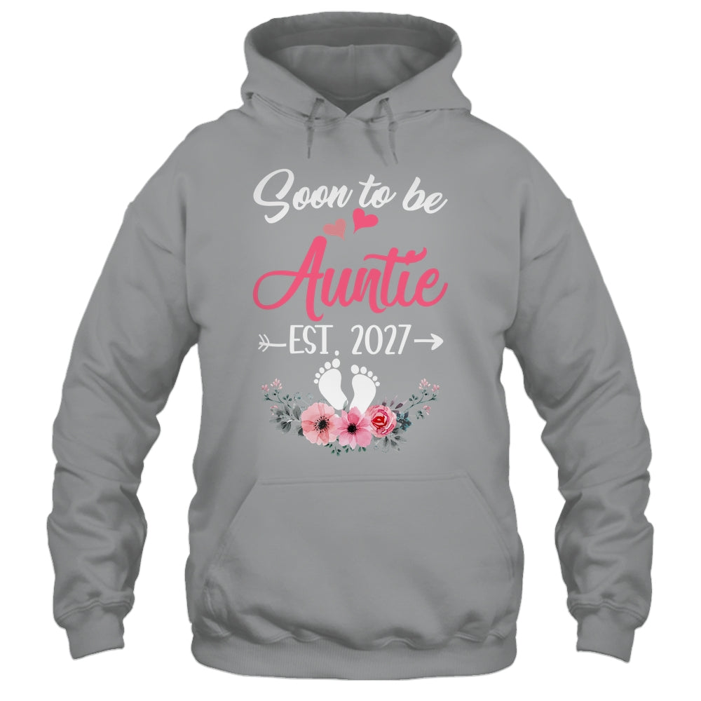 Soon To Be Auntie Est 2027 Mothers Day First Time Auntie Shirt & Tank Top | siriusteestore