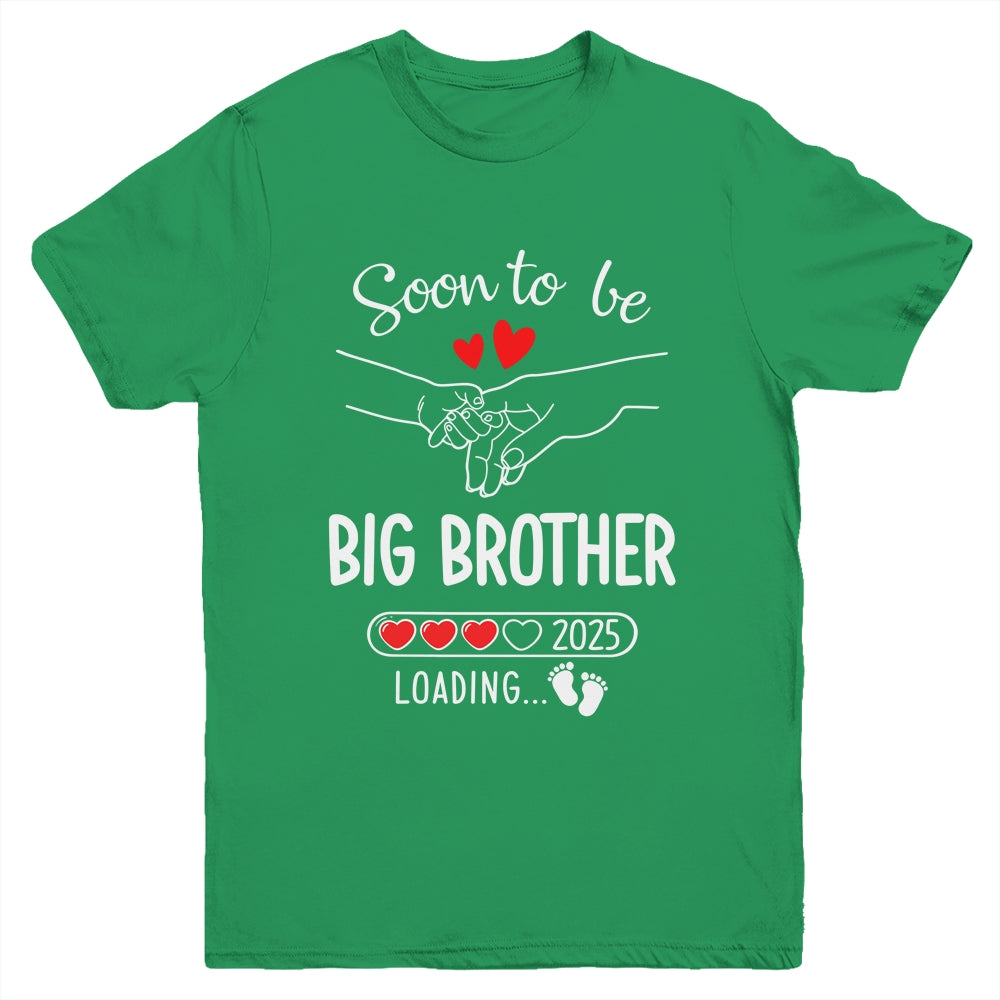 Soon To Be Big Brother 2025 Loading Pregnancy Announcement Brother Youth Shirt | siriusteestore