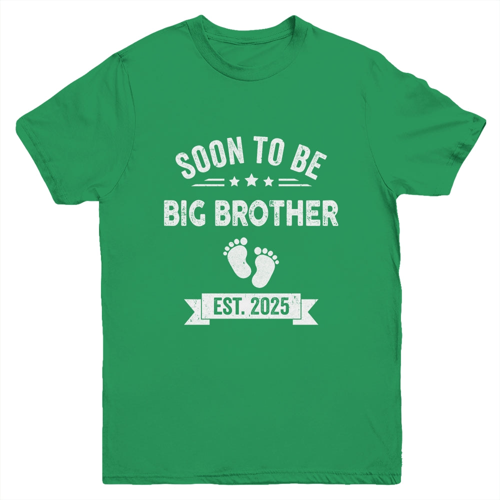 Soon To Be Big Brother 2025 New First Time Brother Youth Shirt | siriusteestore