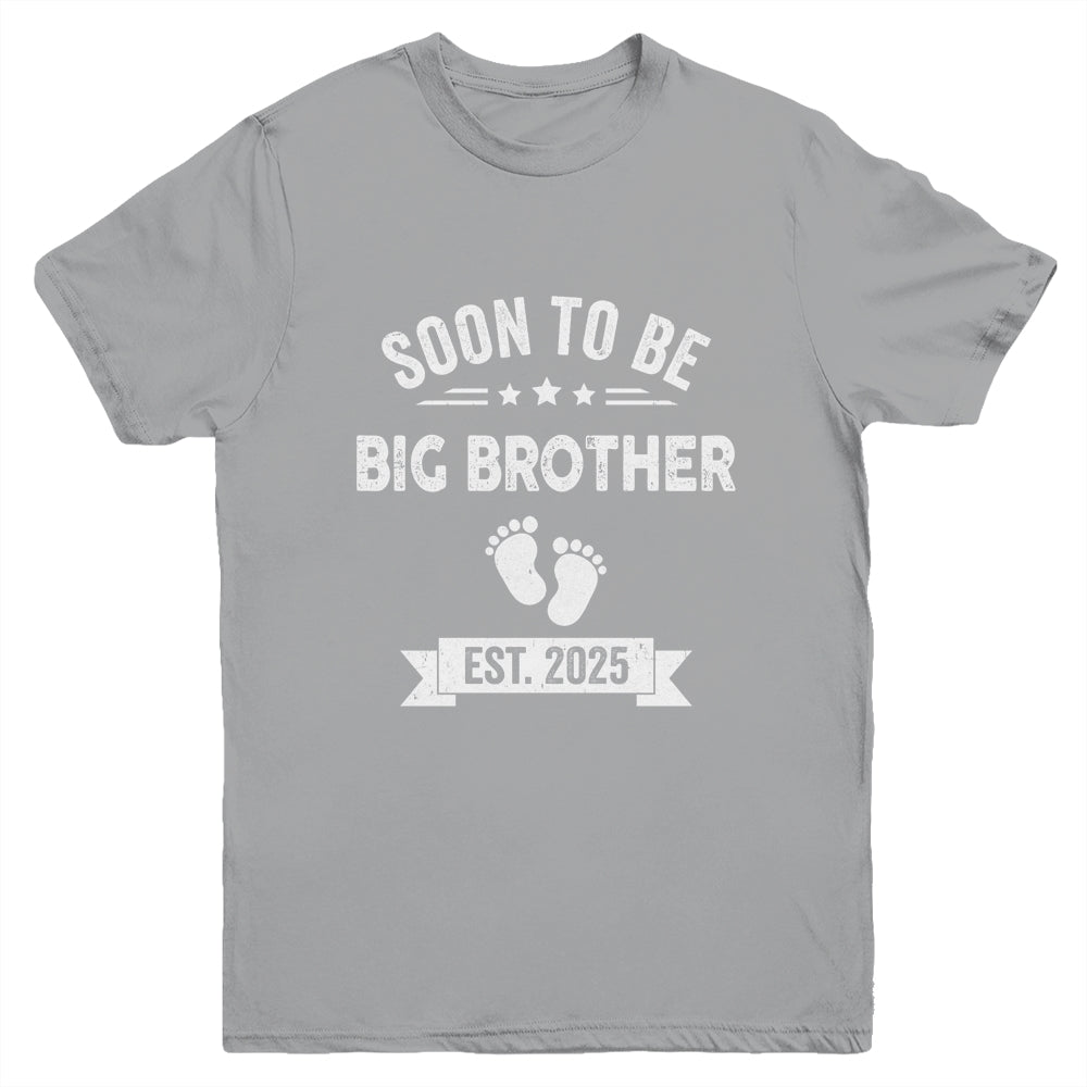 Soon To Be Big Brother 2025 New First Time Brother Youth Shirt | siriusteestore