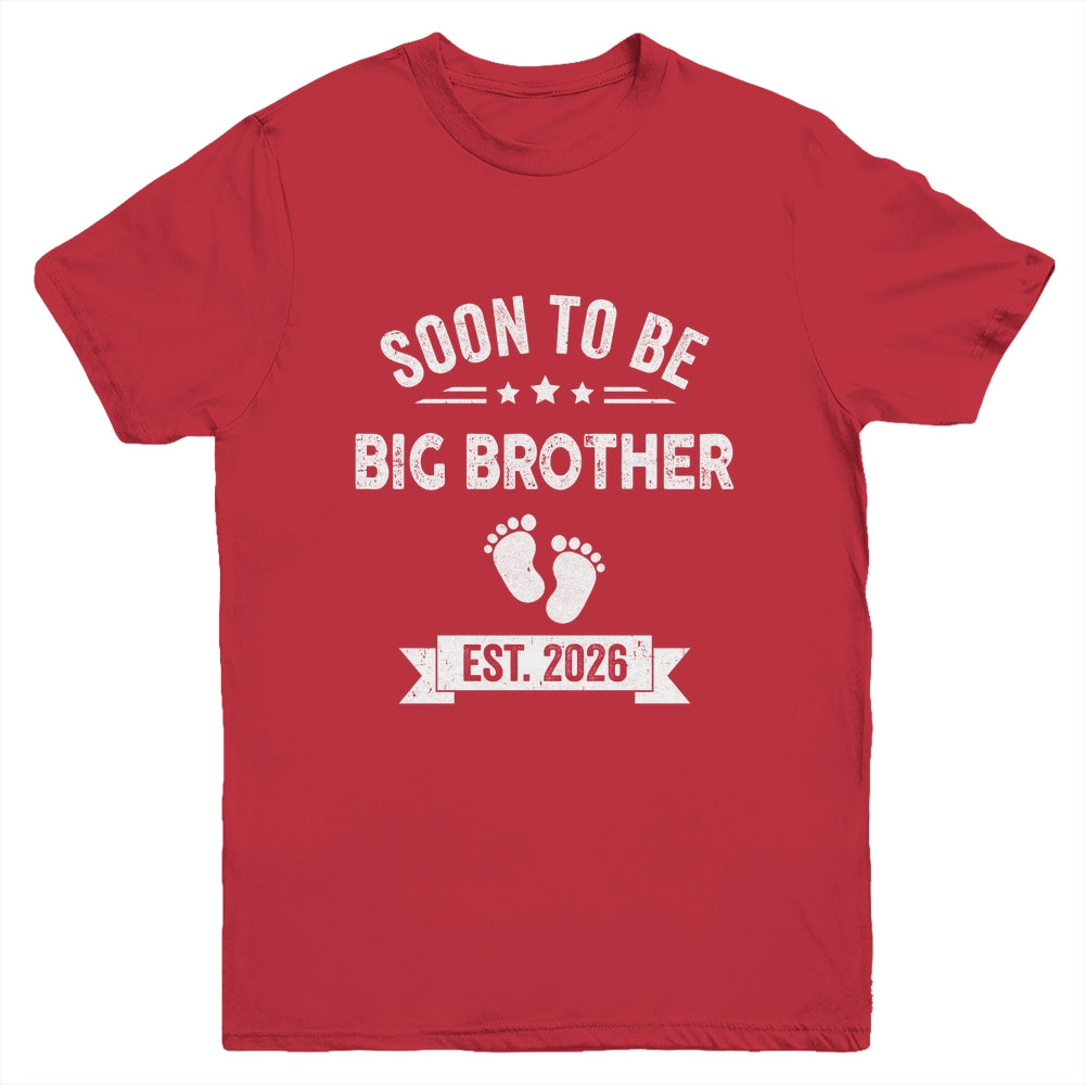 Soon To Be Big Brother 2026 New First Time Brother Youth Shirt | siriusteestore