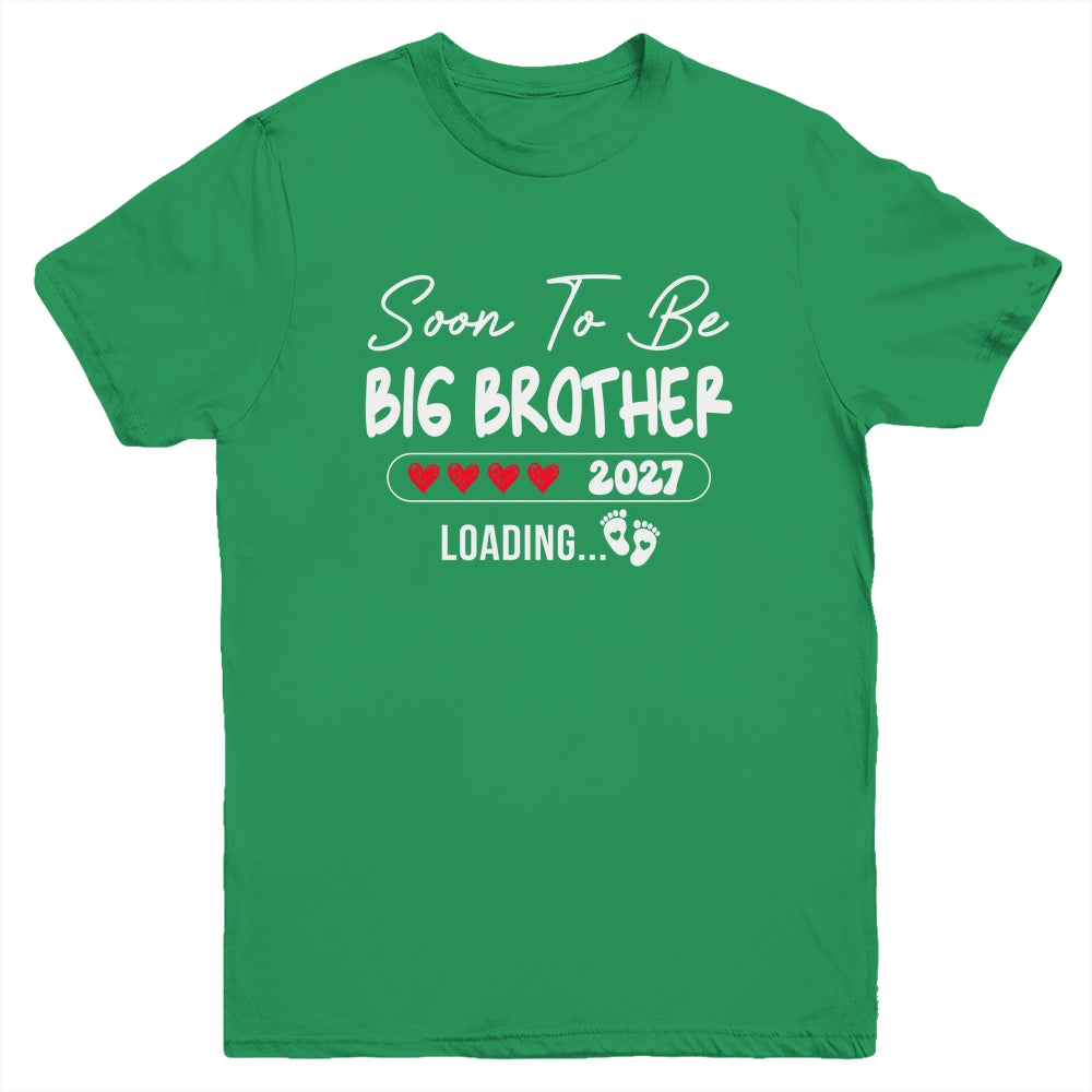 Soon To Be Big Brother 2027 Loading Promoted To Brother Est 2027 Youth Shirt | siriusteestore