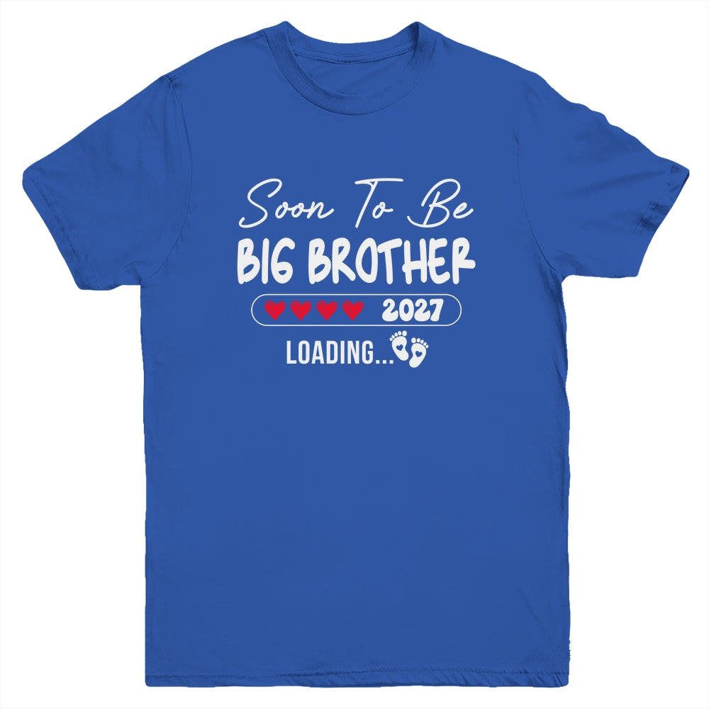 Soon To Be Big Brother 2027 Loading Promoted To Brother Est 2027 Youth Shirt | siriusteestore