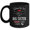 Soon To Be Big Sister 2025 Loading Pregnancy Announcement Sister Mug | siriusteestore